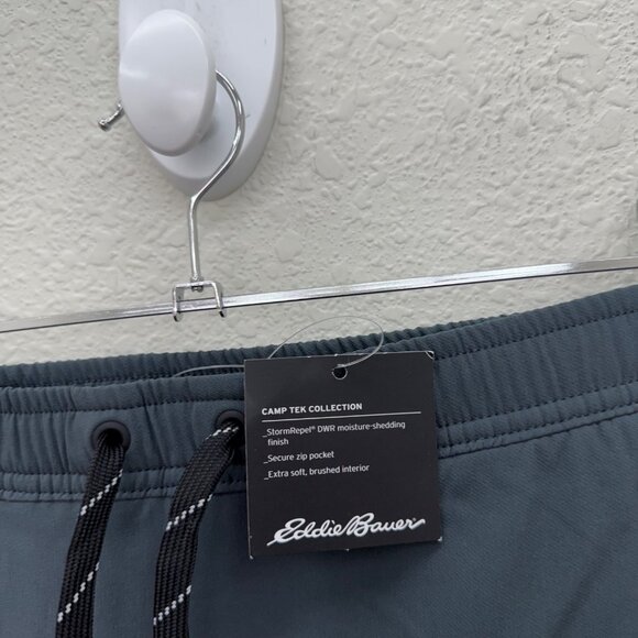 Eddie Bauer Camp Tek Storm Gray Performance Stretch Jogger Pants Mens sz XL NEW - Picture 4 of 13